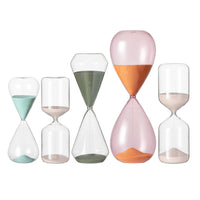 Borosilicate Glass Sand Timer for Desk Decor and Time Management, 15/30/60 Minute Options