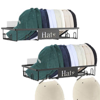 No-Drill Baseball Cap Hanger for Closet Organization, 2-Pack
