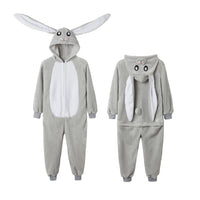 Unisex Animal Onesie Pajamas Flannel Sleepwear for Adults and Kids