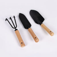 Gardening Hand Tool Set with Trowel, Hoe, Rake, and Weeder for Planting and Digging