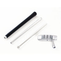 Portable 3-Section Aluminum Alloy Golf Putter Set for Travel and Practice