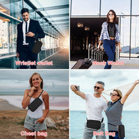 RFID Blocking Waterproof Travel Document Holder with Multiple Card Slots and Neck Strap