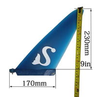 Fiberglass Surfboard Center Fin for Longboard - US Box, 7-9.5 inch