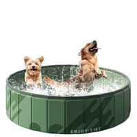 Foldable Pet Swimming Pool & Bath Tub for Dogs and Cats, Portable Non-Inflatable Pet Bathing Pool