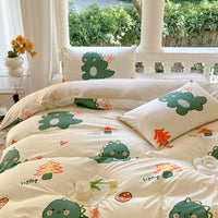 Cartoon Print 3-Piece Duvet Cover Set for Twin Beds
