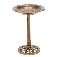 Outdoor Garden Bird Bath with Solar Fountain - Decorative Bird Feeder for Yard Patio Decor