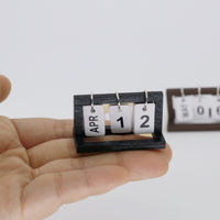Miniature Dollhouse Flip Calendar Model for Dolls