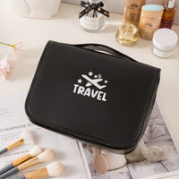 Large Capacity PU Waterproof Travel Toiletry Bag with Hanging Hook