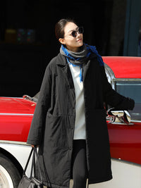 Zhouzhou Wool Blend Tassel Triangle Scarf Shawl for Women - Vintage Style Knitted Winter Fashion