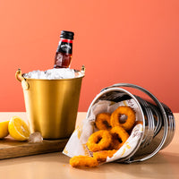 Stainless Steel Ice Bucket with Handle for Bar, Parties, and Snacks