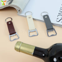 Stainless Steel Beer Bottle Opener with Keychain