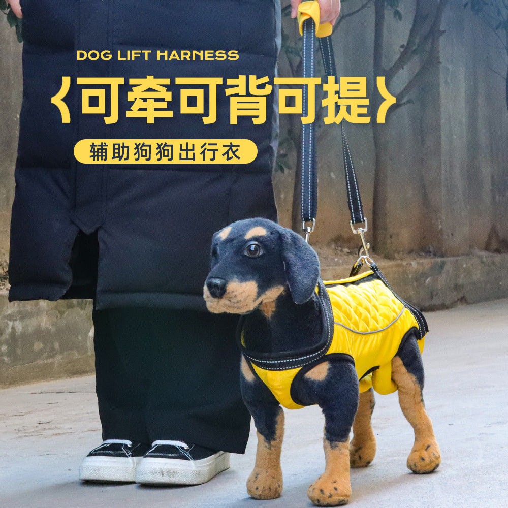 Pet Mobility Aid Harness for Disabled & Injured Dogs - Rehabilitation Support Vest with Handle