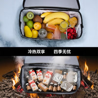 GUOER 18L Portable Car Refrigerator Bag, Hot and Cold Dual Control, Outdoor Camping Cooler and Warmer for Car and Home