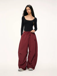 Women's Hip Hop Jazz Dance Cargo Pants Loose Fit Parachute Trousers