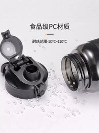 1000ml Large Capacity Sports Water Bottle for Men, High Temperature Resistant & Drop-proof Portable Outdoor Kettle