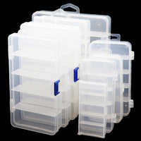 Fishing Lure Box, 5-Compartment PP Plastic Tackle Box for Fishing Accessories and Lures
