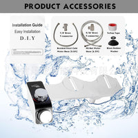 Non-Electric Bidet Toilet Seat Attachment with Dual Nozzles for Cold and Hot Water, Easy Installation