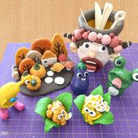 Polymer Clay Kit with Tools and Storage Box, Oven Bake Modeling Clay for Kids and Adults