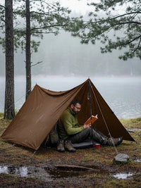 Lightweight 19-Point Tarp Shelter for Outdoor Backpacking and Hiking - Waterproof Sunshade