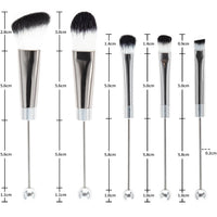 DIY Beaded Makeup Brush Set - Contour, Blush, Concealer, Eyeshadow, Eyebrow Brushes