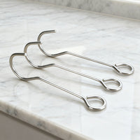 Stainless Steel Hanging Hooks for Planters & Decor - Indoor/Outdoor Wall & Balcony Mount