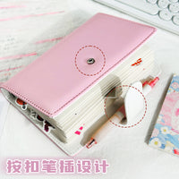 A6 Mixed Color Loose-Leaf Notebook with Thickened Blank Pages and High Aesthetic Design
