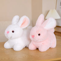 Realistic Rabbit Plush Toy Stuffed Animal for Kids, Cute Bunny Doll Birthday Gift