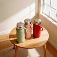 Portable Stainless Steel Insulated Water Bottle with Handle, Small Capacity