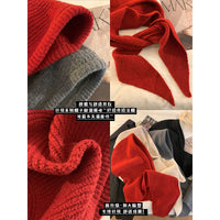 Women's Winter Balaclava Hat Scarf Set - Warm Knitted Hooded Neck Warmer