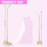 Metal Half-Arch Wedding Backdrop Stand for Outdoor Events