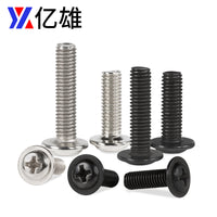 Nickel-Plated Phillips Pan Head Machine Screws with Washer