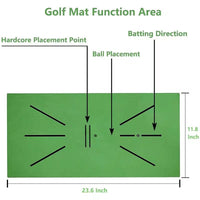 Golf Swing Practice Mat with Trajectory Feedback for Indoor Training