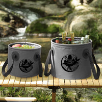 Portable Folding Water Bucket for Outdoor Camping Fishing and Storage