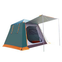 Automatic Hydraulic Pop-Up Camping Tent for 3-6 People - Double Layer, Waterproof, UV Protection