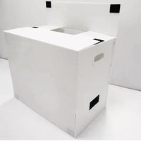 Foldable Plastic Moving Storage Box with Lid, Moisture-proof and Reusable Corrugated Board Container