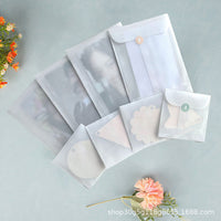 Translucent Vellum Envelopes and Cards Set, Ins Style Greeting Cards for Gifts