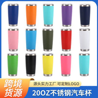 304 Stainless Steel 20oz Double-Wall Vacuum Insulated Tumbler for Car and Outdoor Use