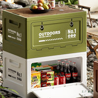 Outdoor Folding Storage Box, Large Capacity Portable Camping Organizer