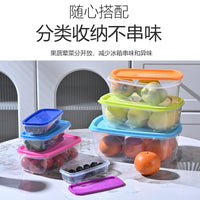 Microwave-Safe Food Storage Containers with Airtight Lids - Rainbow Fruit Design