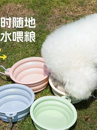 Portable Collapsible Silicone Pet Bowl for Food and Water - Travel-Friendly Dog and Cat Feeding Dish