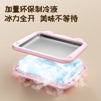 Instant Ice Cream Maker Pan for Homemade Rolled Ice Cream and Frozen Yogurt, Stainless Steel