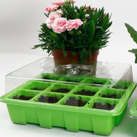 12-Cell Seed Starter Tray Kit with Humidity Dome, 3-Pack Seedling Germination Station for Cuttings and Plant Propagation