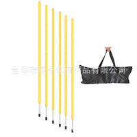 Portable Soccer Training Poles, Detachable Agility Slalom Poles for Basketball Drills, Obstacle Course Markers