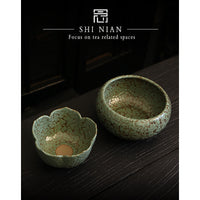 Ceramic Tea Wash Basin Water Bowl for Tea Ceremony Waste Water and Fruit Peels