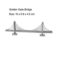3D Metal Puzzle Building Series Model Kit - Eiffel Tower, Lighthouse, White House, Sleeping Beauty Castle