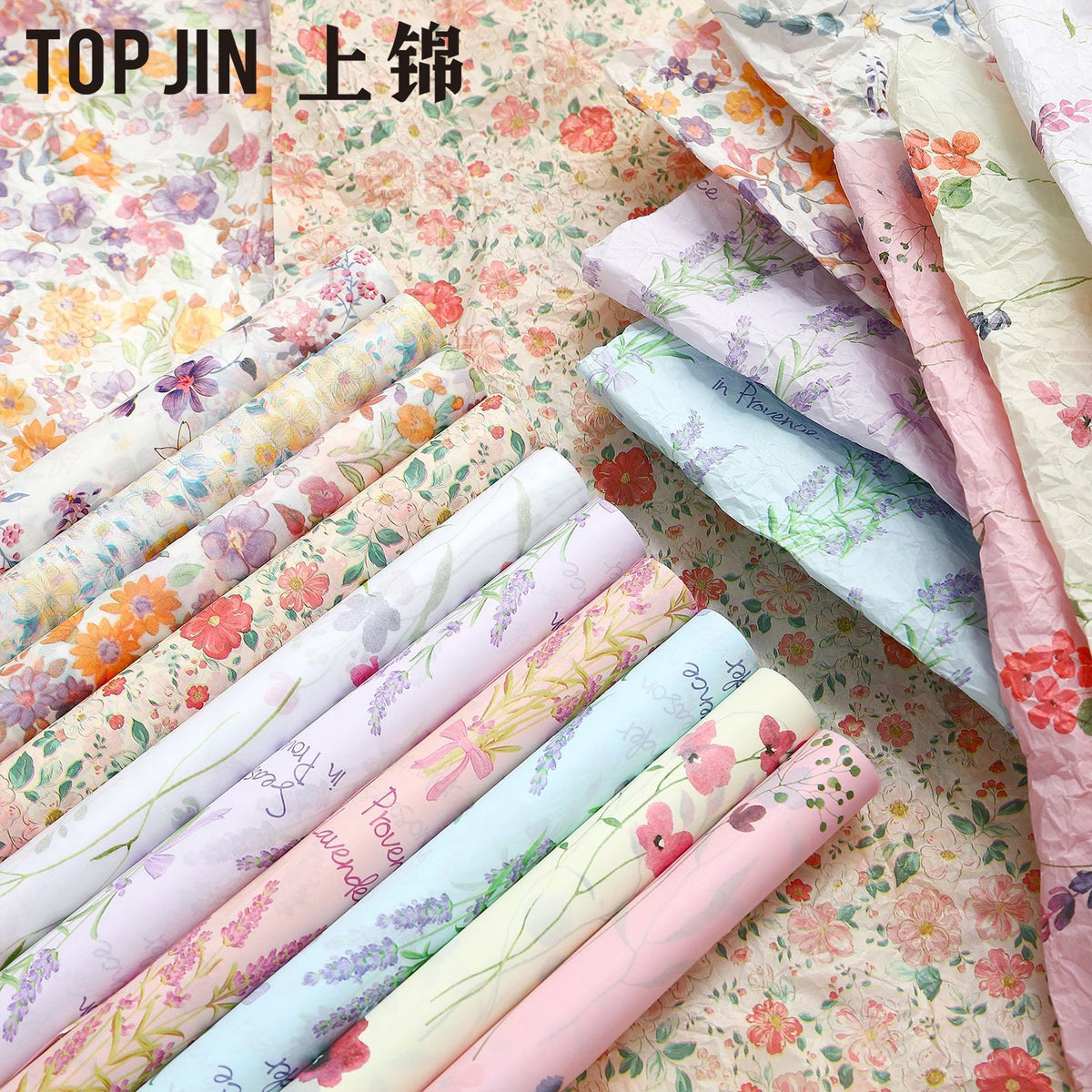 Floral Tissue Paper for Gift Wrapping and Flower Bouquets