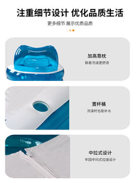 Inflatable Portable Bathtub for Adults and Kids - Foldable Full Body Soaking Tub with Electric Pump