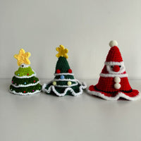 Christmas Pet Scarf and Hat Set for Cats and Small Dogs, Festive Holiday Pet Costume Accessories