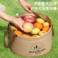 Foldable Portable Basin for Camping, Picnics, and Travel - Multi-functional Washing Tub