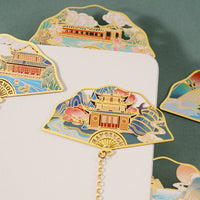 Metal Hollow Bookmark Chinese Style Hangzhou Scenery Souvenir Gift